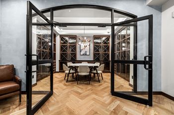 Door to dining room